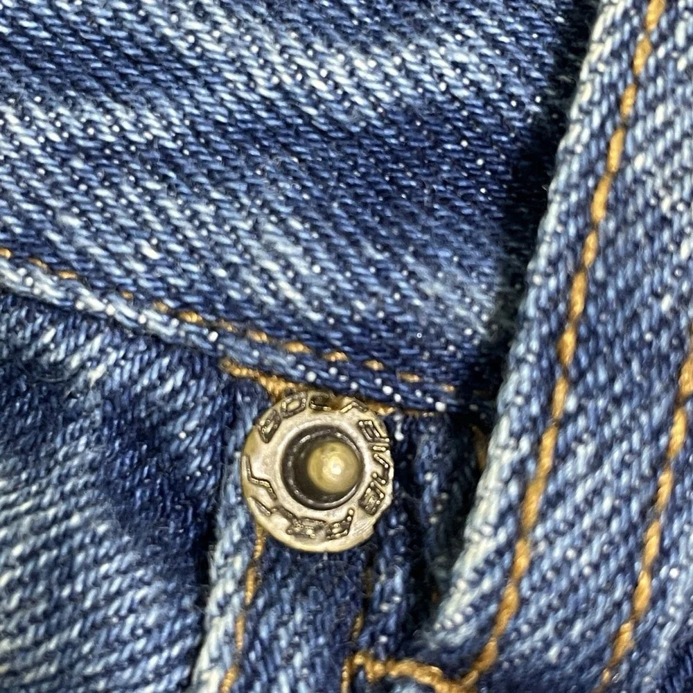 VINTAGE Mens Wide Leg Baggy Jeans 40x30 Blue Denim Skate 90's Y2K WORN-IN Grunge
